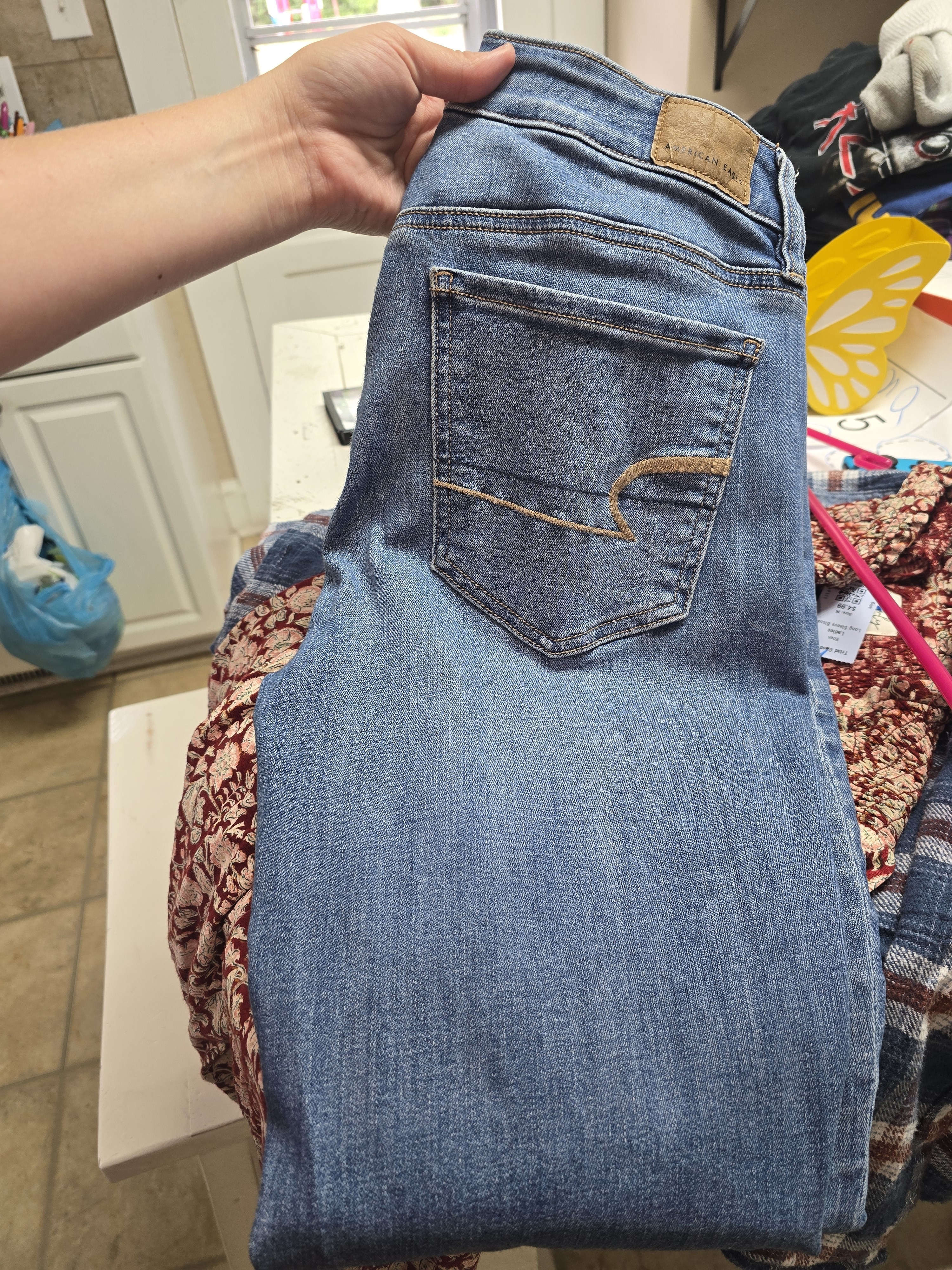 Womens Long Skinny Jeans Size 10 Ae
